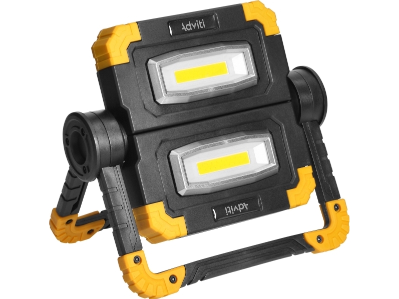 Orno Geminix Led-Fluter 2X10w Tragbar Mit Akku Arbeitslicht 1200Lm Ip44 4000K 5000Mah
