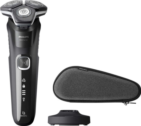 Philips Shaver Series 5000 S5898/35 Elektrischer Nass- Und Trockenrasierer, Edelstahl, Tasten, Sh71, 2 Jahr(E), Schwarz, Led