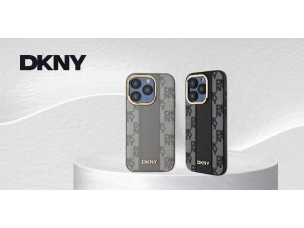 Dkny Dkny Dkhmp14lpcpvsle Iphone 14 Pro 6,1" Beige Hardcase Aus Leder, Karierter Mono-Look Magsafe