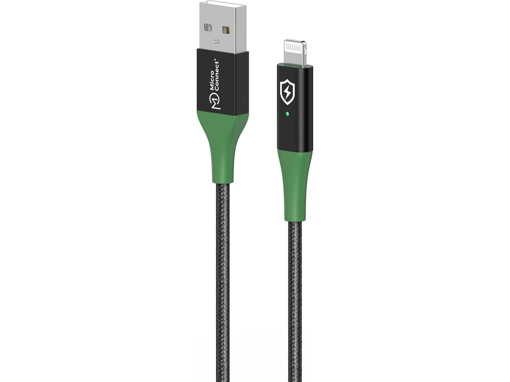 Kabel Usb Microconnect Usb-A - Lightning 1 M Zielony (Smart Charge Mfi Usb-A To)