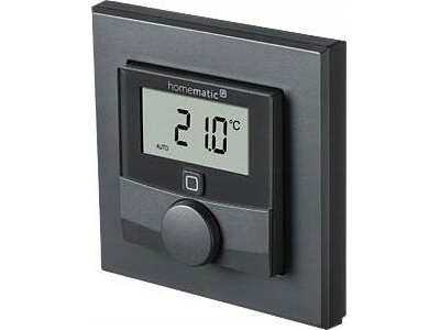 Homematic Ip Wandthermostat Mit Feuchtigkeitssensor Hmip-Wth-A (Anthrazit)