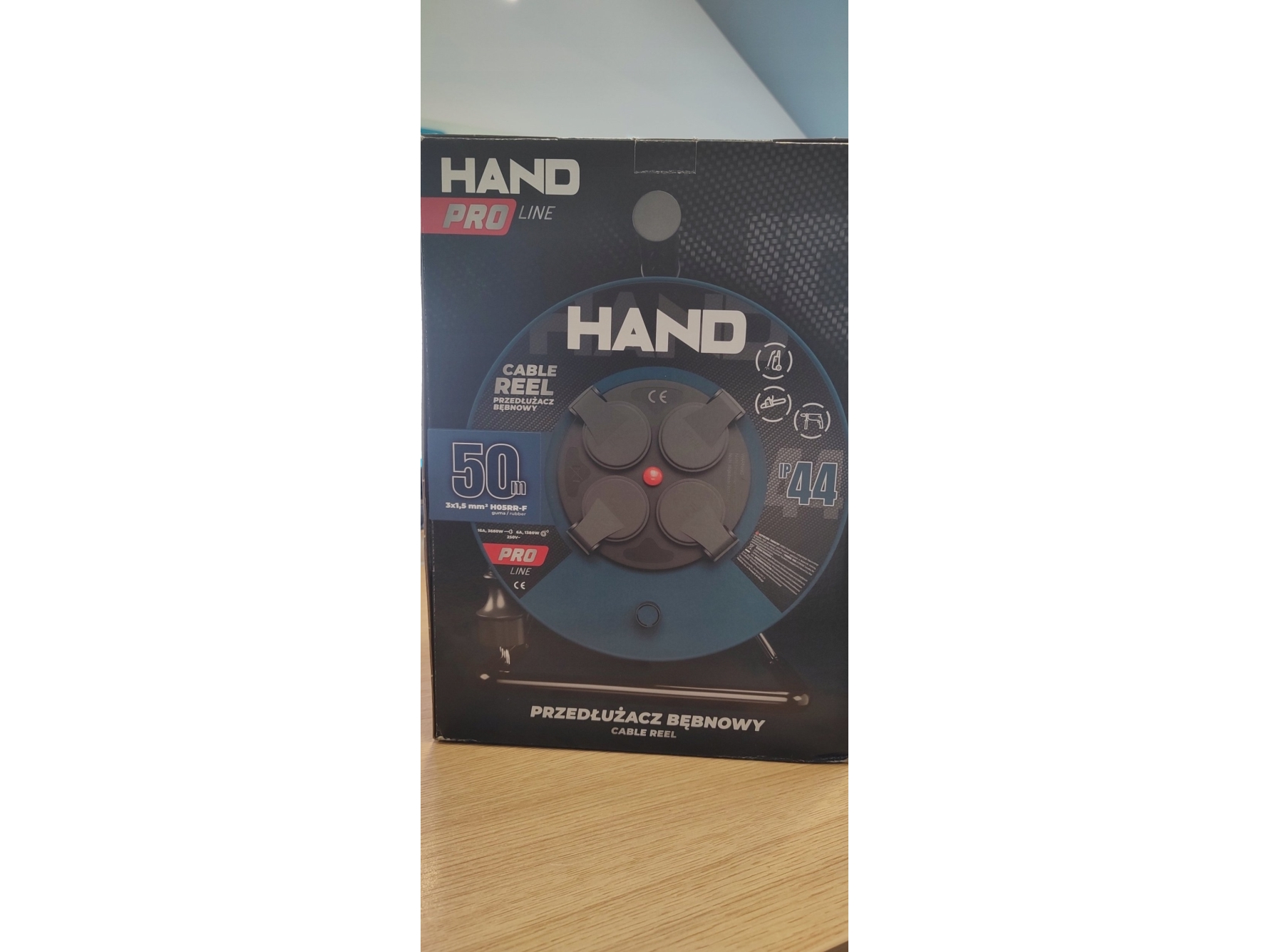 Plastrol Hand Receiver 50M 3X1,5Mm 16A / 3680W / Ip44