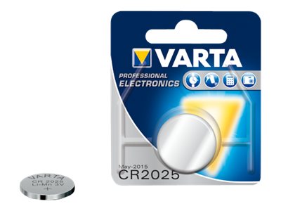 Varta Cr2025, Einwegbatterie, Cr2025, Lithium, 3 V, 1 Stück(E), Silber