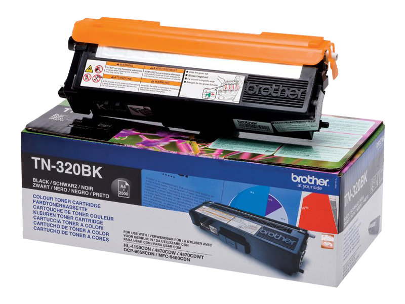 Brother Toner Tn-320Bk - Schwarz - Kapazität: 2.500 Seiten (Tn320bk)