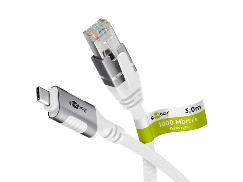 Goobay Usb-Kabel Usb-C™ 3.1 Til Rj45 Ethernet-Kabel, 3 M - Kabellengde 3 M