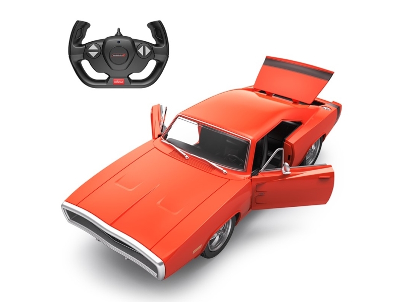 Rastar 1970 Dodge Charger Red Rastar Model : Fjernstyret Bil + Pilot