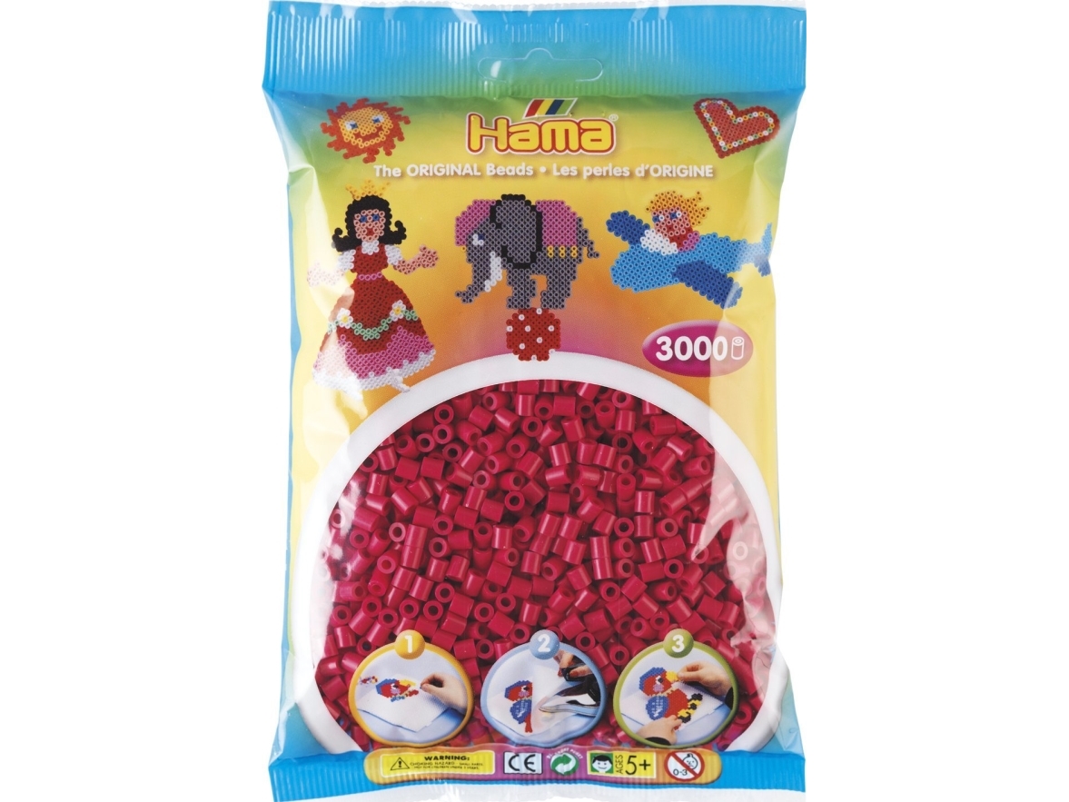Hama midi pärlor 3000st vinröd | Leksaker - Kreativitet - Pärlor | GameStuff