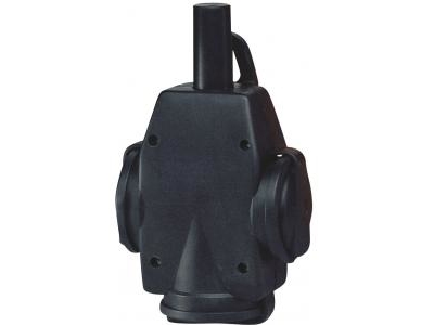 Abl Schuko Gummiophængskobling 1473190 Sort 2-Polet+E 16A 250V 1473190 (1473190)