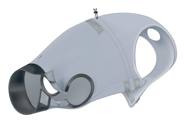 Trixie Beskyttelsesdragt, M-L: 50 cm, grå | Djurmärken - Tillbehör - Trixie | GameStuff