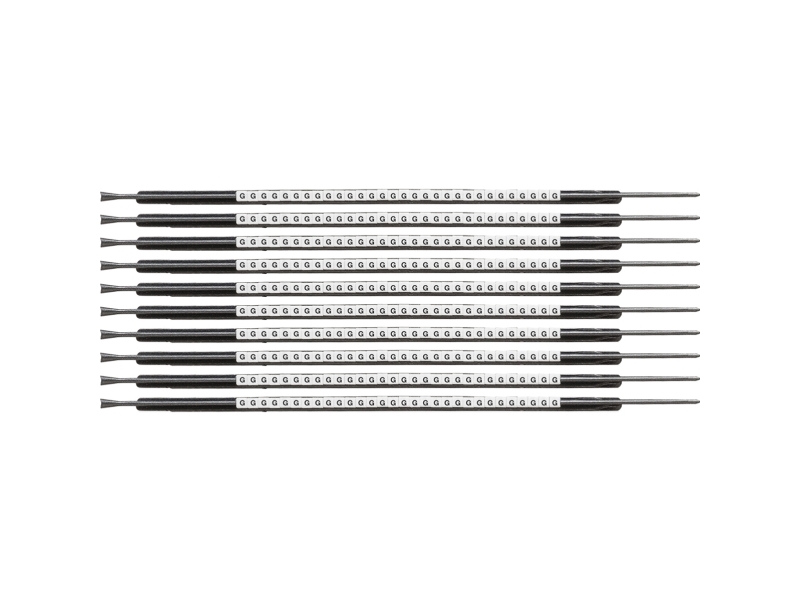 Brady SCN-05-G, Sort, Hvid, Nylon, 300 stk, 1,4 mm, 1,8 mm