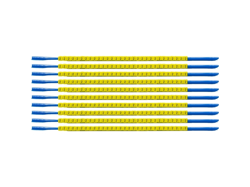 Brady Scng-07-2, Sort, Gul, Nylon, 300 Stk, 2,4 Mm