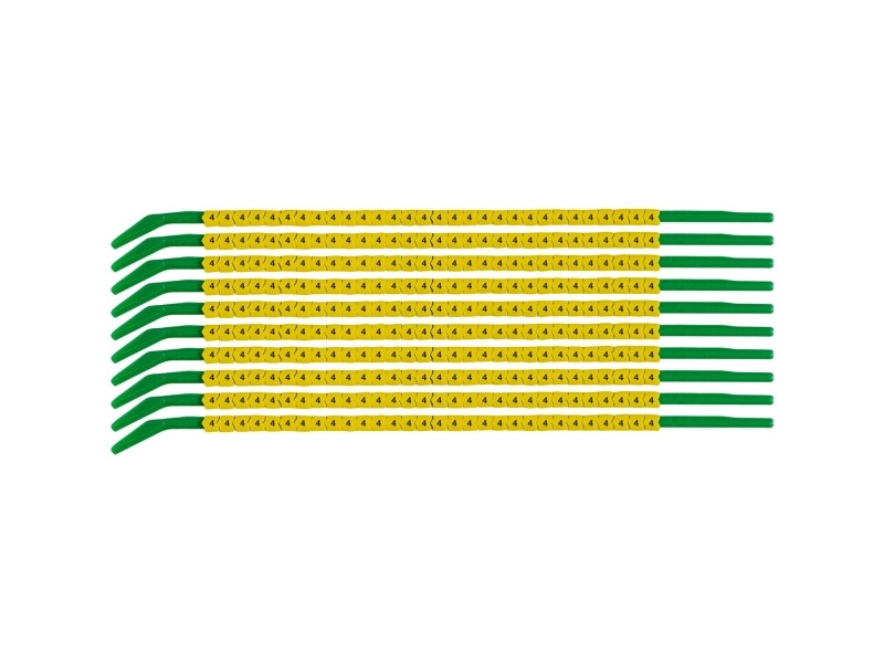 Brady SCNG-09-4, Sort, Gul, Nylon, 300 stk, 2,5 mm, 3 mm