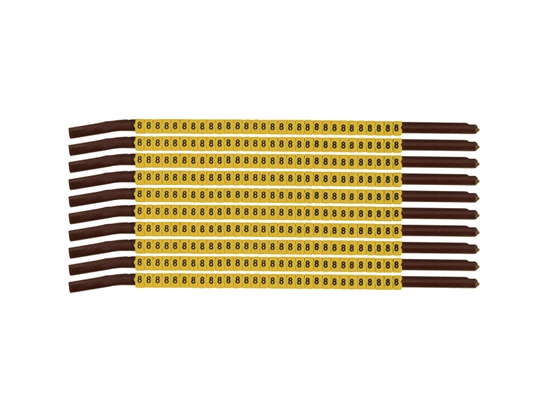 Brady SCNG-15-8, Sort, Gul, Nylon, 300 stk, 3,9 mm, 4,5 mm