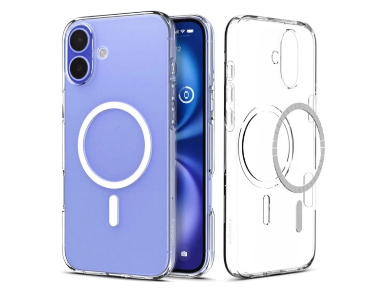 Spigen Liquid Crystal Magfit, Cover, Apple, Iphone 16 Plus, 17 Cm (6.7"), Transparent