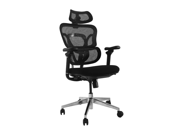Equip 651053, Polstret Sæde, Ryglæn I Net, Sort, Sort, Maske, Nylon, Nylon, Maske