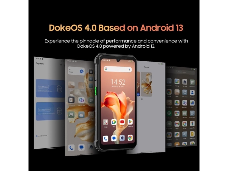 Blackview Mobile Phone Bv5300 Plus Nfc/8/128gb Black Skifer Tredobbelt Sim 15 5 Cm 6.1  " Bluetooth 6580 Mah Sort