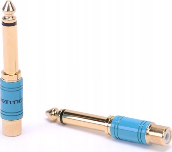 Vention Av-Adapter Vention Audio-Adapter Vdd-C03 6,35Mm Stecker Auf Rca-Buchse 0,5M Blau