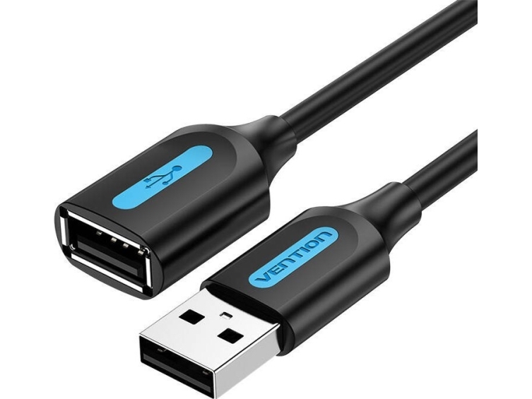 Usb 2.0 Stecker-Buchse-Verlängerungskabel Vention Cbibd 0,5M Schwarz Pvc