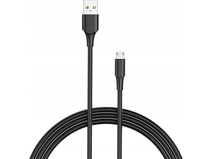 Kabel Usb Vention Adapter Usb 2.0 Męski Do Micro-B Męski 2A 1M Ctibf (Czarny)