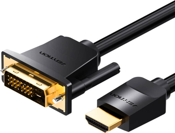 Vention Hdmi Į Dvi Kabelis 1.5 M Ventiliacija Abfbg (Juodas)