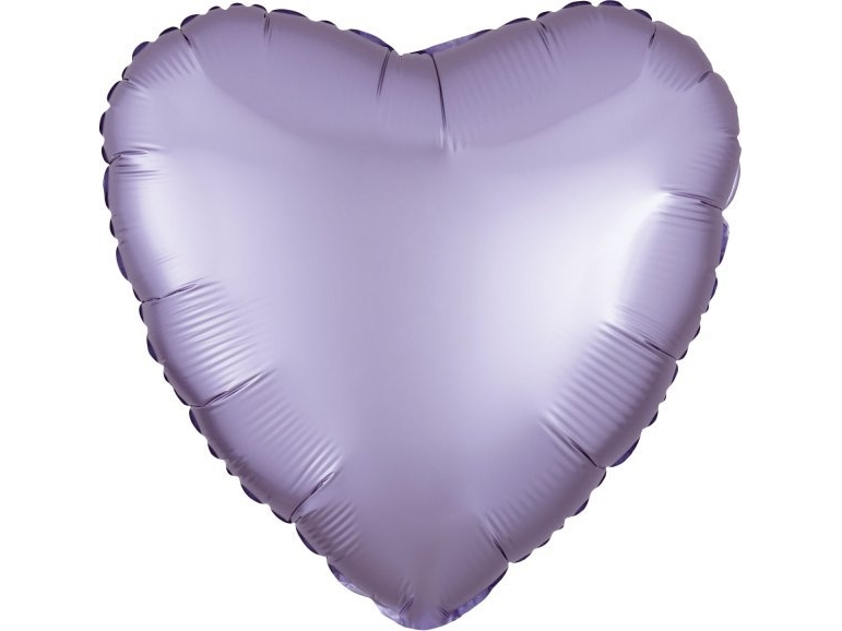 AMSCAN Lustre Pastel lila hjärta folieballong 43cm bulk 9914123-92 | Skola & Hobby - Festdekorera - Ballonger | GameStuff