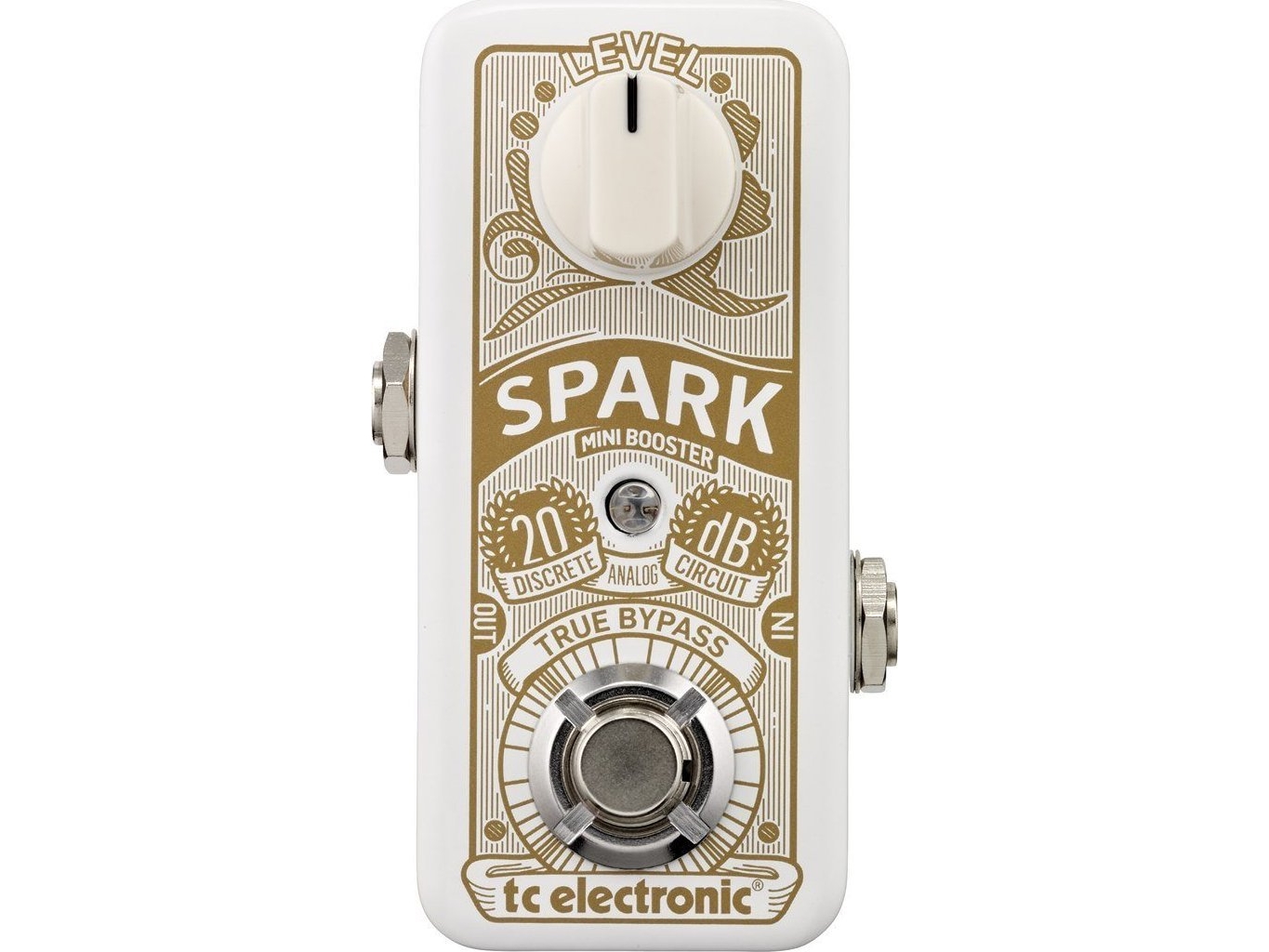 TC Electronic Spark Mini effekts pedal - hvid