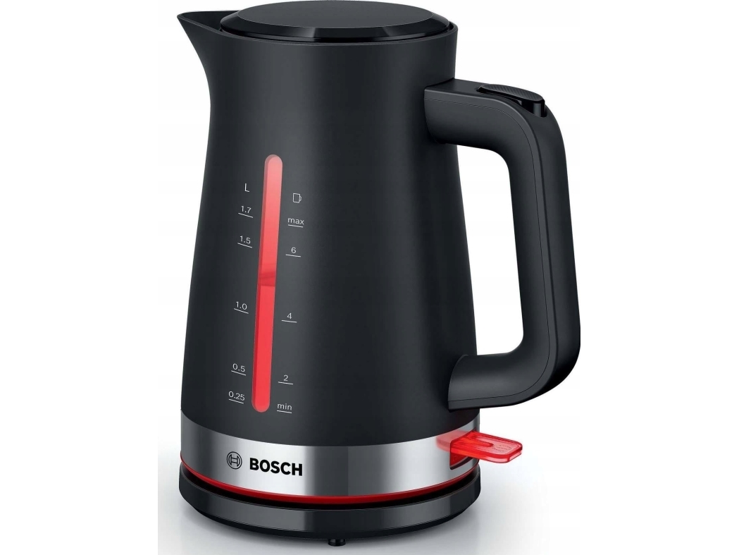 Bosch TWK4M223, 1,7 l, 2400 W, Svart, Plast, Vattennivå indikator, Överhettningsskydd | Köksapparater - Juice, is och vatten - Vattenkokare | GameStuff
