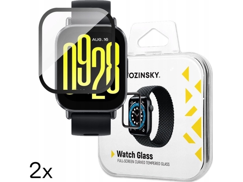 Full Glue Tempered Glass For Xiaomi Redmi Watch 4 (2 Pcs)