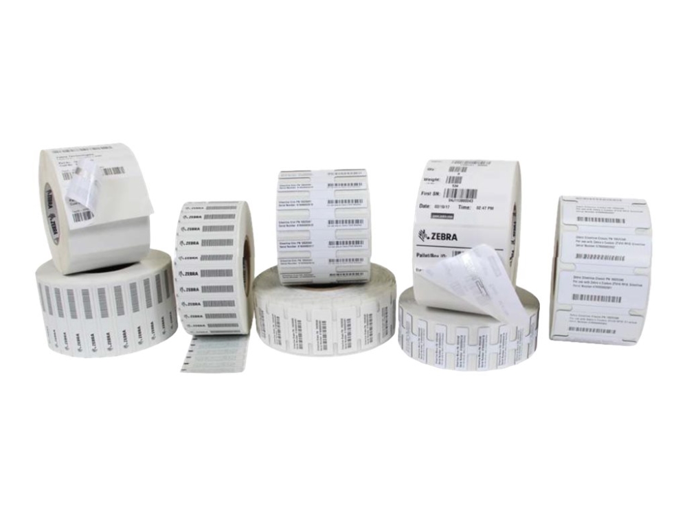 Zebra Z-Ultimate 2000T White Label, Weiß, Polyester, Wärmeübertragung, Permanent, Zebra, 7,6 Cm