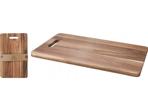 Eh Excellent Houseware Medinė pjaustymo lenta action WOOD, 40 x 25 x 1 cm | Köksutrustning - Köksredskap - Skärbrädor | GameStuff