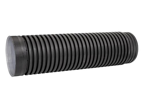 Uponor IQ regnvandsrr, DN400, 3 meter, sort, PP, SN8, med muffe