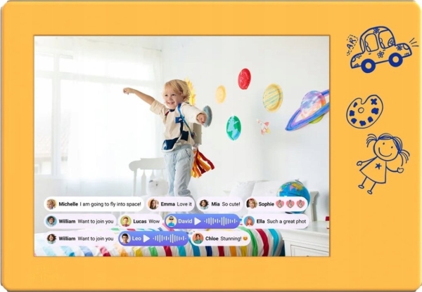 Digital Photo Frame Doodle 9/baltas Ff0901sa We01 Myfirst