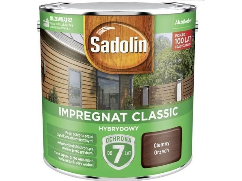 Sadolin SADOLIN IMPREGNAT CLASSIC HYBRYDOW 7 år nøddebrun 0,75 L