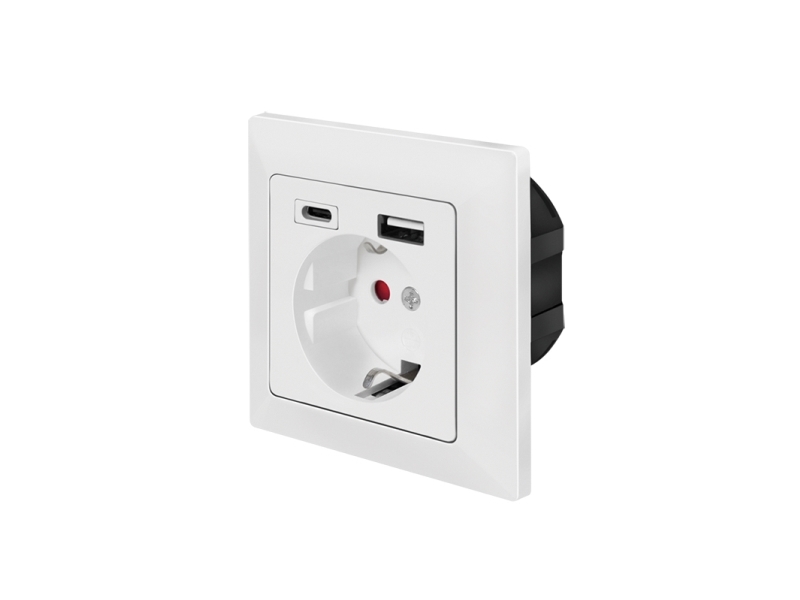 Logilink Pa0262, Cee 7/3 + Usb, Cee 7/3, 3P, Wand, Weiblich, Weiblich