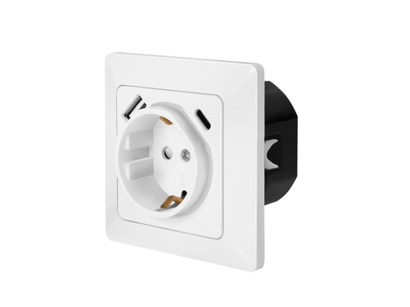 Logilink Pa0253, Cee 7/3 + Usb, Cee 7/3, 3P, Vägg, Honkoppling, Honkoppling