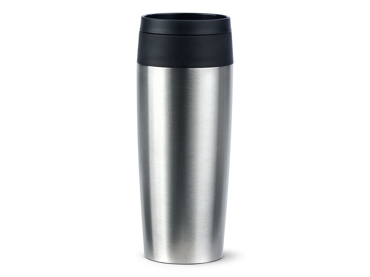 Emsa Isoleret Krus Travel Mug Classic, 0,36 L., Rustfrit Stål Af Høj Kvalitet, Vakuumisoleret Krop Af Rustfrit Stål, Kan Skylles - 1 Stk (N20201)
