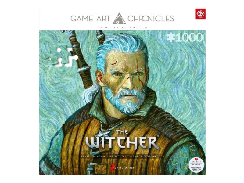 Good Loot Game Art Chronicles Puzzle: The Witcher Geralt & Vincent van Gogh (1000 brikker)