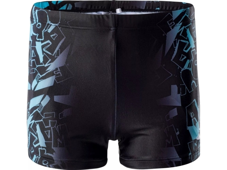 AquaWave Lasten Aquawave ATOS JR musta scuba sininen logopainatus uimahousut koko 164