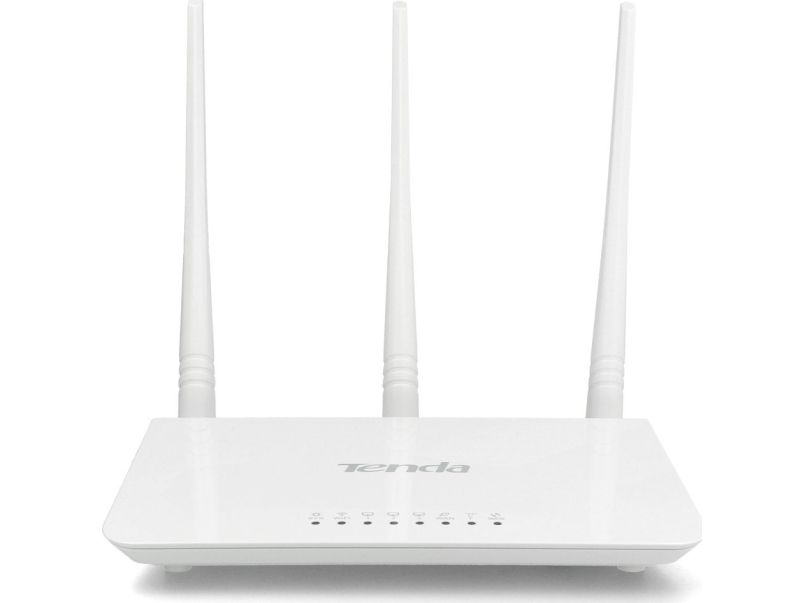 Tenda F3, Wi-Fi 4 (802.11N), Ethernet Lan, Hvid, Bordplade Router