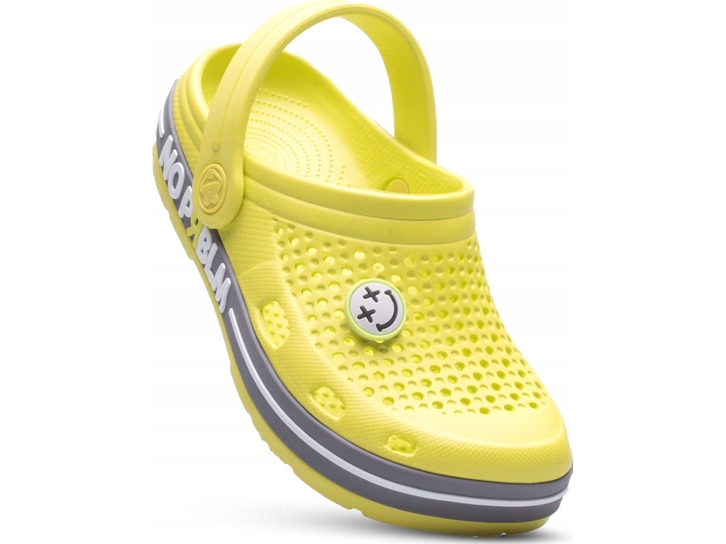 Coqui Dziecięce Sandały Coqui Lindo Citrus/Mid. Grey Prblm Amulet Rozmiar 34/35