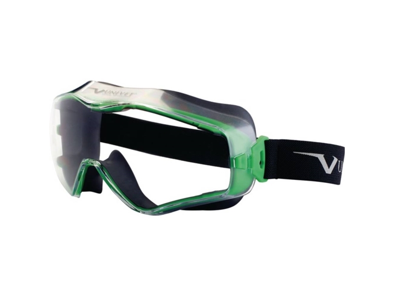 Univet Next Generation Goggle 6X3 grøn ramme m. klar linse