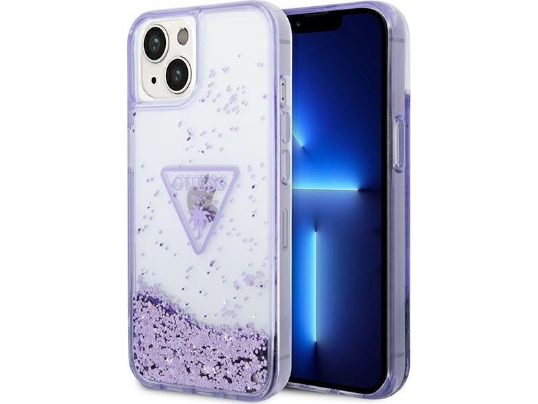 Guess Etui Guess Guhcp14mlfctpu Apple Iphone Plus Fioletowy Purple Hardcase Liquid Glitter Palm Collection
