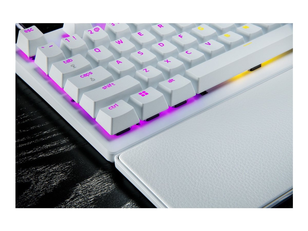 Razer Huntsman V3 Pro Tenkeyless - Tastatur - 80% - Tkl - Backlit - Usb - Qwerty - Usa - Tastkontakt: Razer Analog Optical Switches (Gen-2) - Hvid
