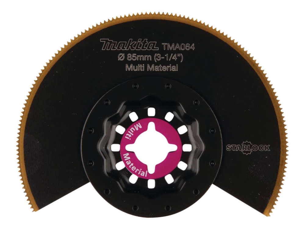 Makita TMA064 - Segmentsågblad - för trä, icke-järnhaltig metall, cement bonded fiberboard, gipsskiva - 85 mm - för Makita DTM51Z, TM30D | Elverktyg - Tillbehör - Tillbehör till Multiverktyg | GameStuff