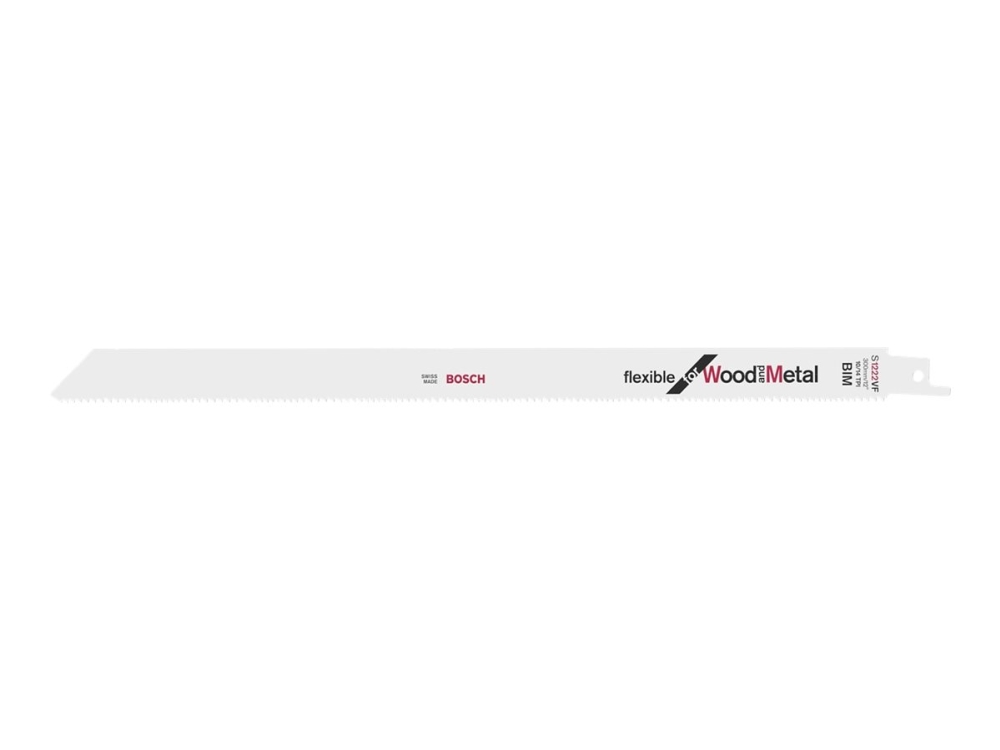 Bosch flexible for Wood and Metal S 1222 VF - S&aring;gblad - f&ouml;r tr&auml; med spikar, bladmetall, epoxi, aluminum profiles, wood with steel elements, wood with non-ferrous metal elements - 2 delar - l&auml;ngd: 300 mm - bredd: 19 mm