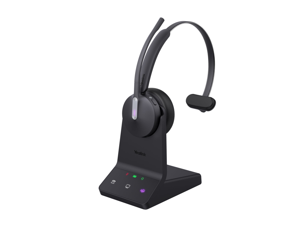 Yealink Wh64 Mono Headset På Øret Dect / Bluetooth Trådløs Optimeret Til Uc