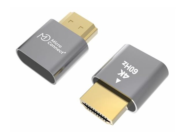 MicroConnect - Dummyplugg - HDMI hane - grå | Datortillbehör - Kablar & adaptrar - Bildkablar | GameStuff