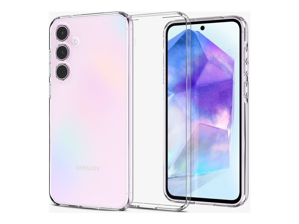 Spigen Liquid Crystal Baksidesskydd För Mobiltelefon Termoplastisk Polyuretan Tpu Crystalclear För Samsung Galaxy A55