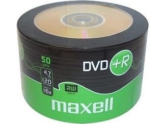 Maxell Dvd+R 4.7Gb 16X Spindle 50Pk, Dvd+R, Spindel, 50 Stk, 4,7 Gb
