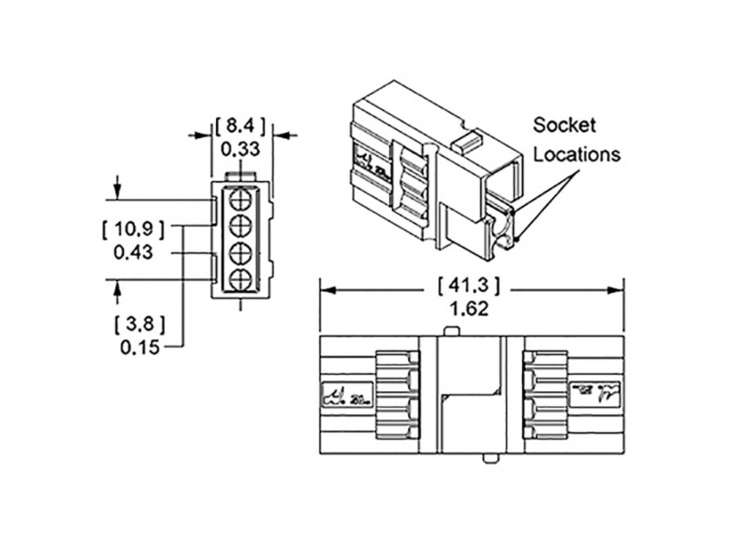 Signalstecker, Stromstecker 1327G16fp Yellow App Inhalt: 1 Stk